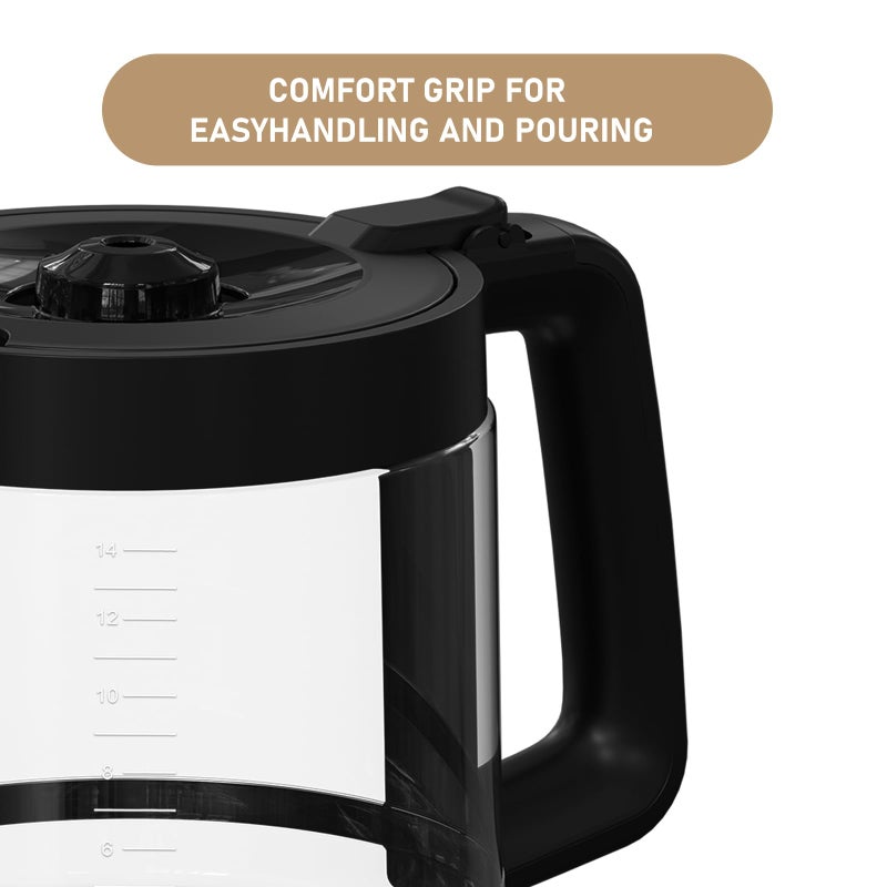 Shonshon 14-Cup DCM201 Coffee Maker Carafe Coffee Pot Replacement Compatible with Ninja DCM201, DCM201CP, DCM201BK Programmable XL 14-Cup PRO Coffee Maker - Image 3